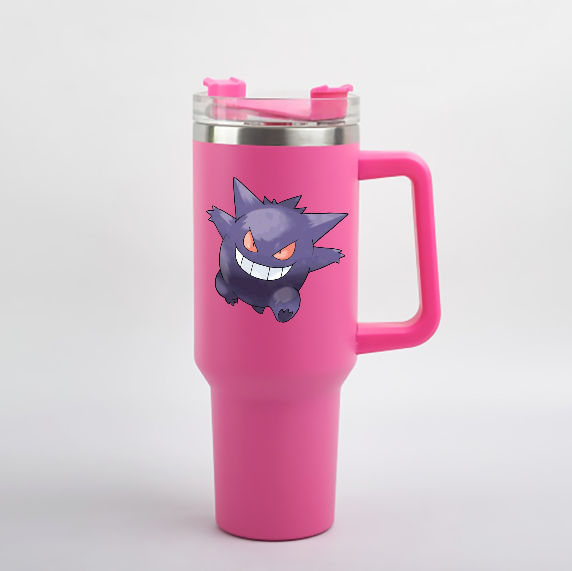 （画像用） ポケットモンスター Pokémon 1200mL車用タンブラー - クリスタルステッカー（プラスチックストロー付き）